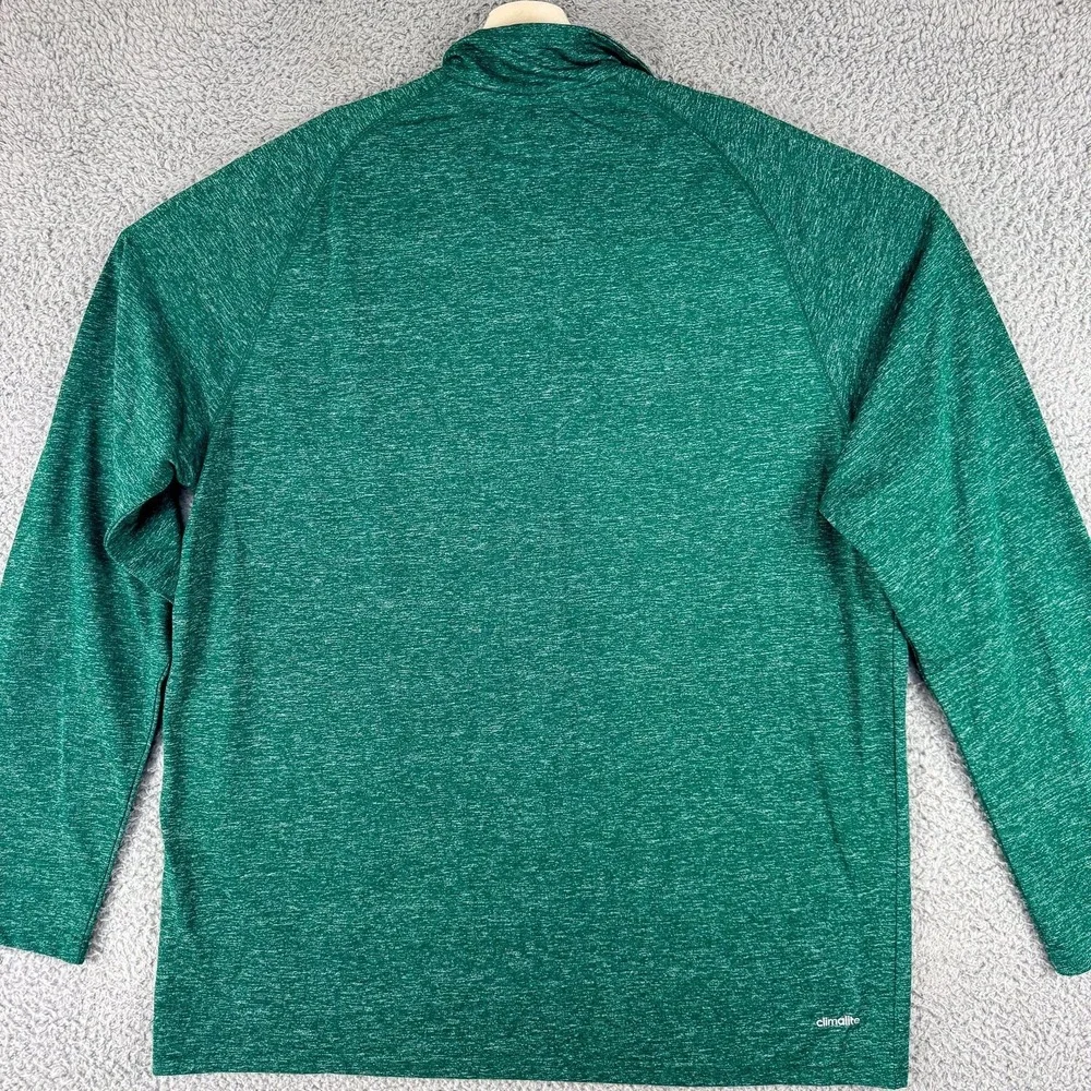 Adidas Detroit Shirt Mens XL Quarter‎ Zip Long Sleeve Climalite Pullover Tee